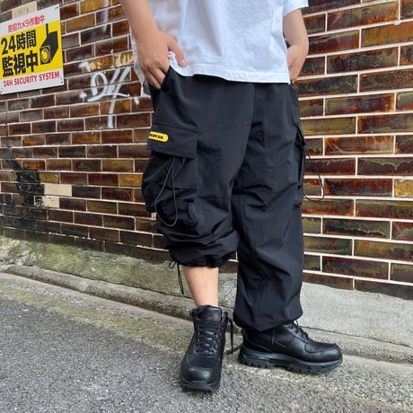 ADG Nylon Easy Cargo Pants (Blk)｜ADG ナイロン イージーカーゴパンツ（ブラック）
