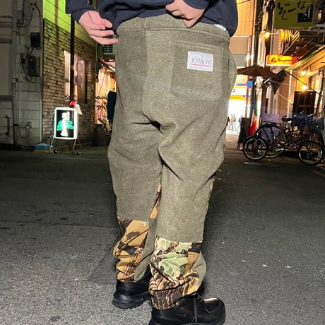 JOHN SOFIA Paneled High-Grade Fleece Pants (Olive/Realtree)｜ジョンソフィア パネルド ハイグレード フリースパンツ（オリーブ/リアルツリー）