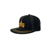 ADG AS Logo Stitch Snapback (Yel)｜ADG ASロゴ ステッチ スナップバック（イエロー）