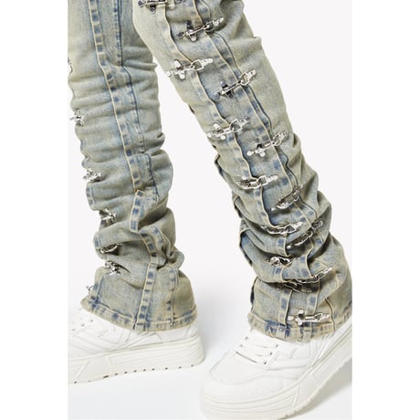 GUAPI Vintage Blue Aviation Clasp Denim (Vintage Blue)｜グアピ ヴィンテージブルー アビエーション クラスプ デニム（ヴィンテージブルー）