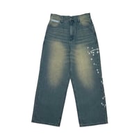 ADG “Hoshi no Ko” Over Dye Jeans (Indigo/Beg)｜ADG “星の子” オーバーダイデニム（インディゴ/ベージュ）