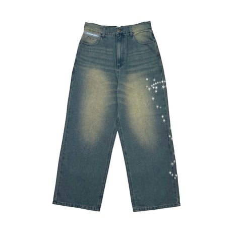 ADG “Hoshi no Ko” Over Dye Jeans (Indigo/Beg)｜ADG “星の子” オーバーダイデニム（インディゴ/ベージュ）
