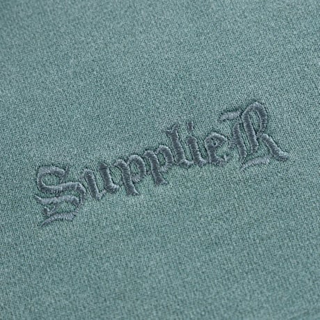 SUPPLIER Distressed Cross Zip Hoodie (GREEN)｜サプライヤー ディストレスト クロス ジップフーディー（グリーン）