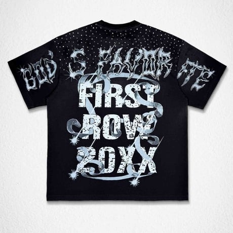 FIRST ROW GOD’S FAVORITE HEAVENFALL TEE (Black)｜ファーストロウ ゴッズ フェイバリット ヘブンフォール ティー（ブラック）