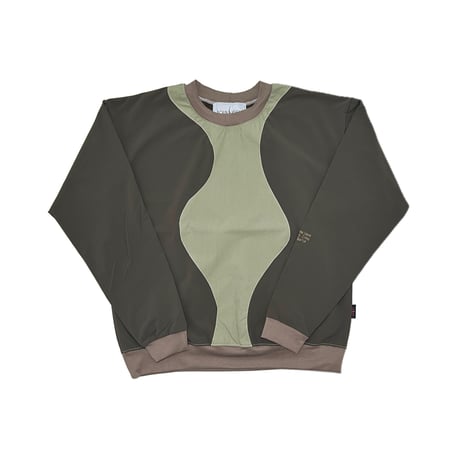 JOHN SOFIA Earth Wave Crewneck (Army3/6)｜ジョンソフィア アースウェーブ クルーネック（アーミー3/6）
