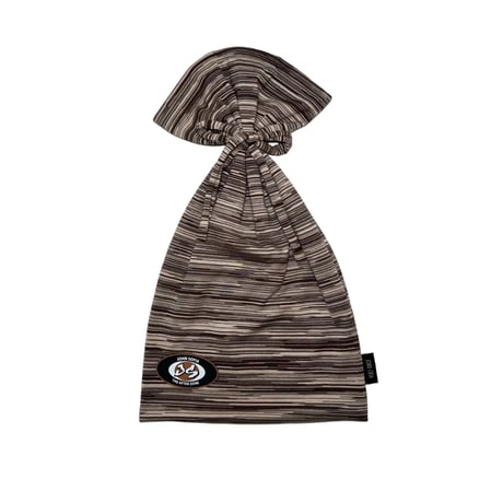 JOHN SOFIA Border Tube Beanie (Wood)｜ジョンソフィア ボーダー チューブビーニー（ウッド）