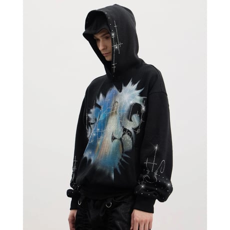 DND4DES Our Lady Of The Hot Drill Sweater (BLACK)｜ディーエヌディーフォーデス ホットドリル セーター（ブラック）