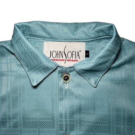 JOHN SOFIA Fresh Wind SS Shirts (Sky/Mint, Sky/Wht, Sky/Blk)｜ジョンソフィア フレッシュウィンド ショートスリーブシャツ