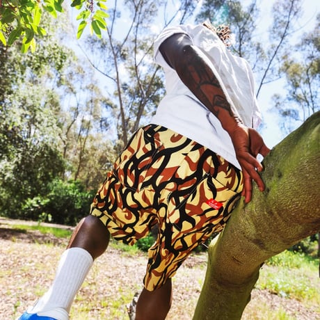 Cookman Chef Pants Short Light Tribal Camo (Beige)｜クックマン シェフパンツ ショート ライトトライバルカモ（ベージュ）