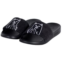 RIPNDIP Lord Jermal Slides (Black Corduroy)｜リップンディップ ロードジャーマル スライド（ブラックコーデュロイ）