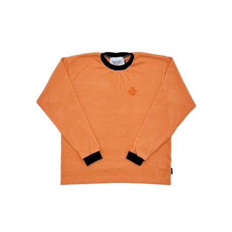 JOHN SOFIA Ringer Thermal Knit (Orange Border)｜ジョンソフィア リンガー サーマルニット（オレンジボーダー）