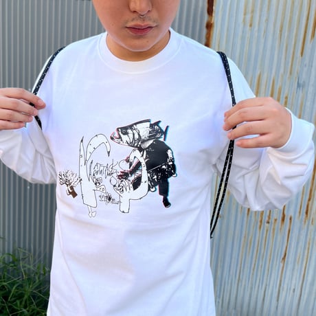 ATTACK ORIGINAL 19th Anniversary LS Tee (Wht)｜アタックオリジナル 19th ロングスリーブT（ホワイト）