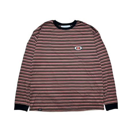 JOHN SOFIA John Border Long Sleeve (Dk Gray, Brown)｜ジョンソフィア ジョン ボーダー ロングスリーブ（ダークグレー/ブラウン）