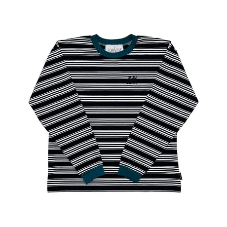 JOHN SOFIA Border Crewneck (Oreo & Green)｜ジョンソフィア ボーダークルーネック（オレオ＆グリーン）