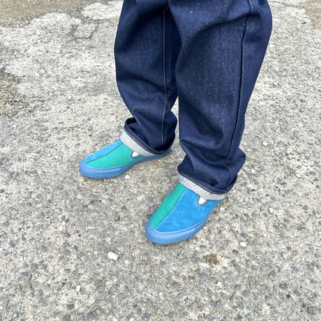 CONVERSE +SERIES CS Slip-On SK SAYHELLO + (Blue/Green/Grey)｜コンバース CSスリッポン SK セイハロー（ブルー/グリーン/グレー）