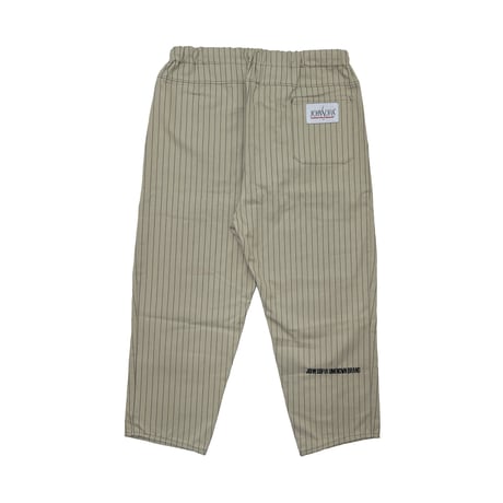 JOHN SOFIA Pinstripe Worker Shirtjacket & Pants Setup (Beige)｜ジョンソフィア ピンストライプ ワーカーセットアップ