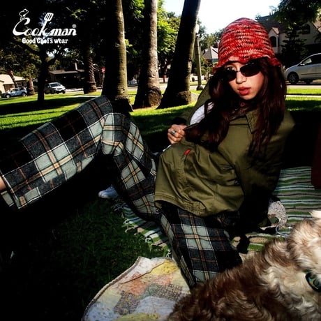 Cookman Chef Pants Woolmix Tartan Canadian (Black)｜クックマン ウールミックス タータン カナディアン シェフパンツ（ブラック）