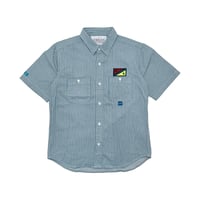 JOHN SOFIA STAFF UNIFORM HICKORY SHIRT (LT.BLUE)｜ジョンソフィア スタッフユニフォーム ヒッコリー シャツ（ライトブルー）