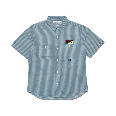 JOHN SOFIA STAFF UNIFORM HICKORY SHIRT (LT.BLUE)｜ジョンソフィア スタッフユニフォーム ヒッコリー シャツ（ライトブルー）