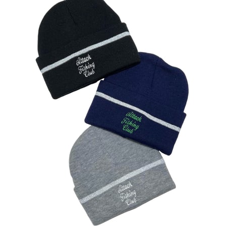 AFC Reflective Line W-Beanie (Grey)｜エーエフシー リフレクティブライン ダブルビーニー（グレー）