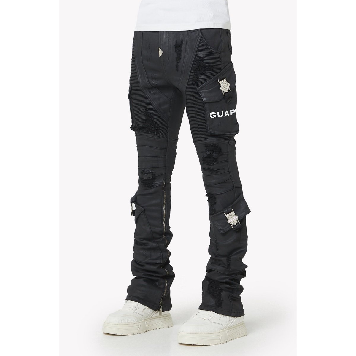 GUAPI Black Ops Waxed Denim (Black)｜グアピ ブラックオプス