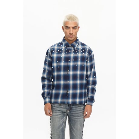 VALABASAS CADENCE BUTTON DOWN (BLUE)｜ヴァラバサス ケイデンス ボタンダウン（ブルー）