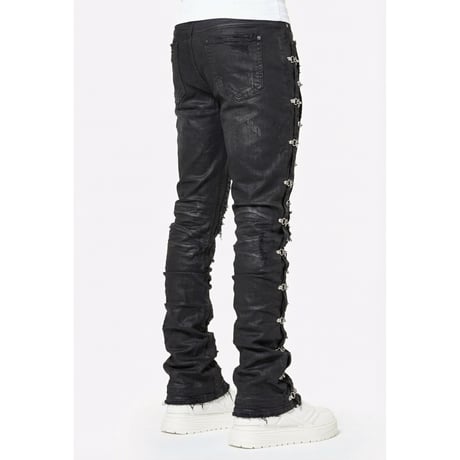 GUAPI Obsidian Black Aviation Clasp Denim (Black)｜グアピ オブシディアン ブラック アビエーション クラスプ デニム（ブラック）