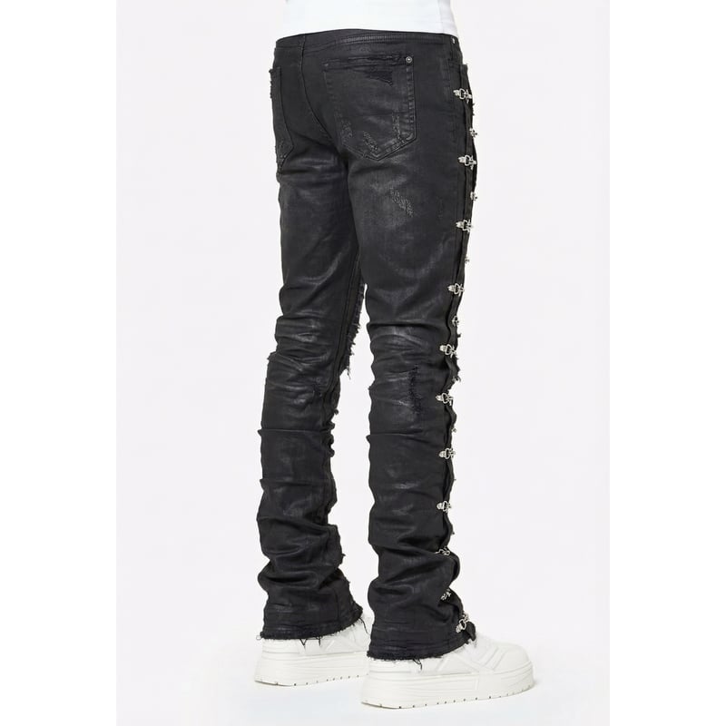 GUAPI Obsidian Black Aviation Clasp Denim (Blac