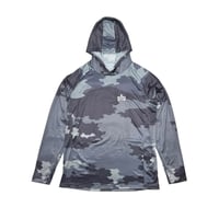 Attack Fishing Club “AS LOGO” Summer Dry Hoody (Charcoal) | アタックフィッシングクラブ ASロゴ サマー ドライフーディー（チャコール）