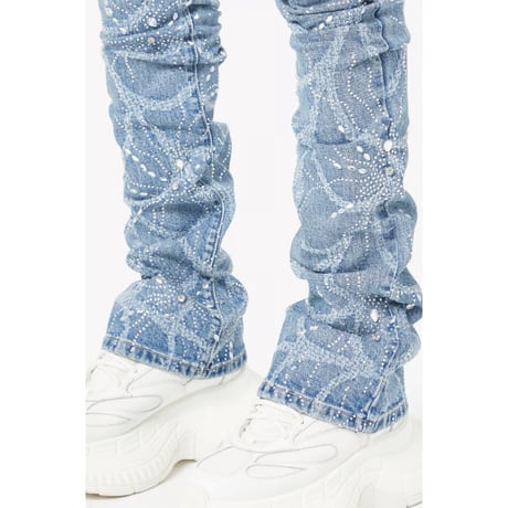 GUAPI Steel Blue Spider Denim (Blue)｜グアピ スティールブルー スパイダー デニム（ブルー）