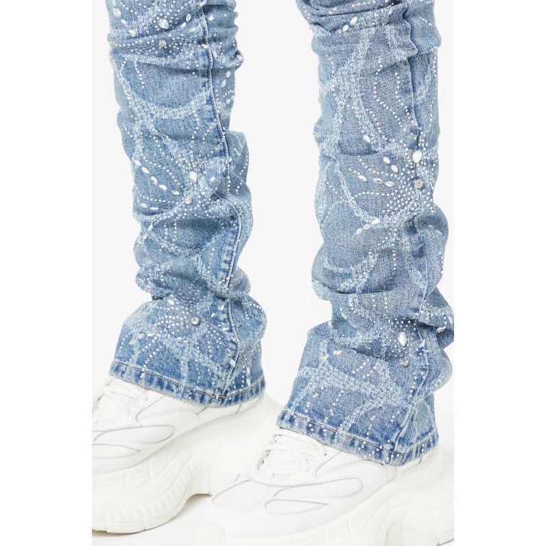 GUAPI Steel Blue Spider Denim (Blue) | Attack S