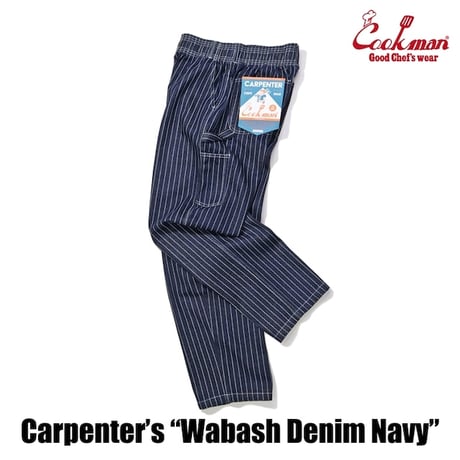 Cookman Carpenter's Pants Wabash Denim (Navy)｜クックマン カーペンターパンツ ワバッシュデニム（ネイビー）