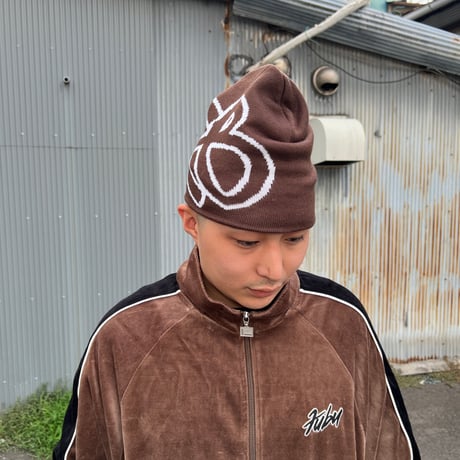 FUBU FB BEANIE (BROWN)｜フブ エフビー ビーニー（ブラウン）