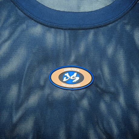 JOHN SOFIA Icon Badge Mesh S/S Tee (Navy/Brown)｜ジョンソフィア アイコンバッジ メッシュ S/S ティー（ネイビー/ブラウン）