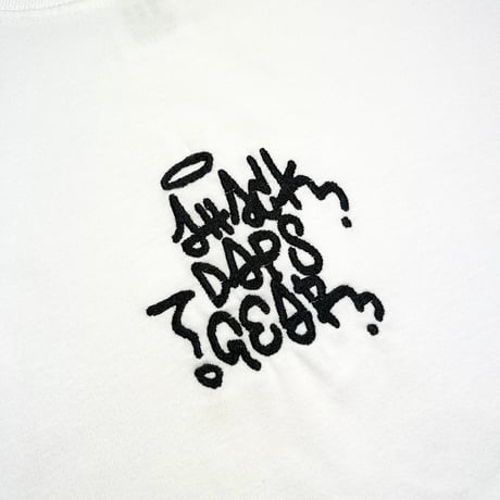 ADG Tagging Drawcord Tee (Wht)｜エーディージー タギング ドローコードTシャツ（ホワイト）