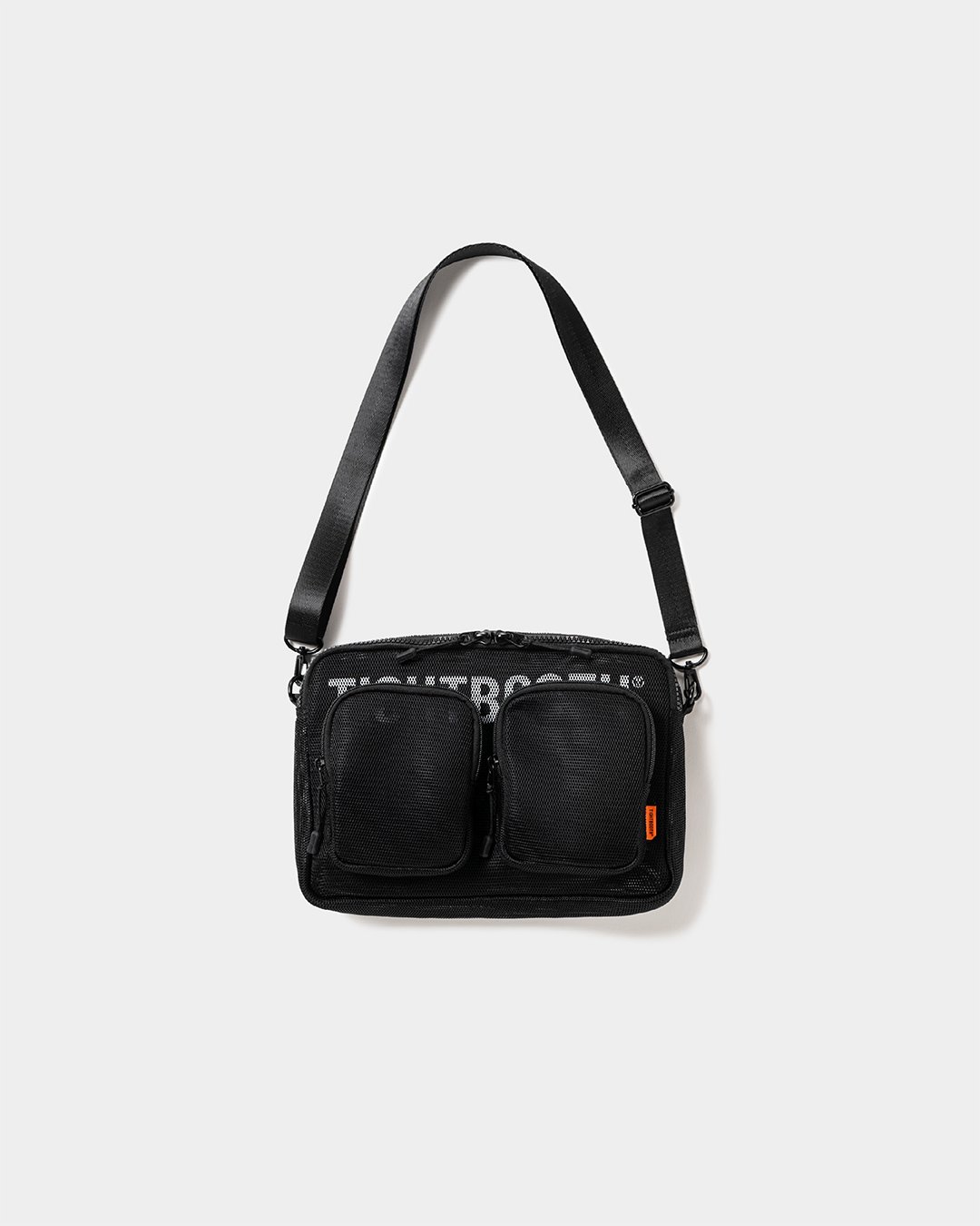 TIGHTBOOTH LOGO MESH SACOCHE (Black)｜タイトブース ロゴ