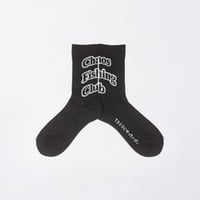 Chaos Fishing Club 1Pac Arch Logo Socks (BLACK)｜カオス フィッシング クラブ ワンパック アーチ ロゴ ソックス (ブラック)