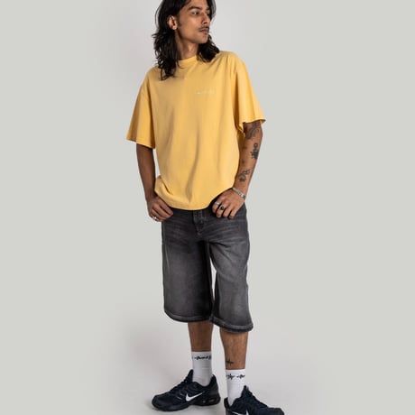 HOMEBOY X-TRA DESPERADO DENIM SHORTS (VINTAGE BLACK)｜ホームボーイ エクストラ デスペラード デニム ショーツ（ヴィンテージ ブラック)