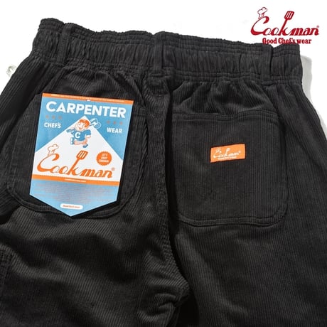 Cookman Carpenter's Pants Corduroy (Black)｜クックマン カーペンターパンツ コーデュロイ（ブラック）