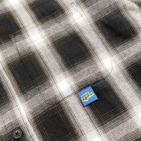 JOHN SOFIA Devils Ombre Check Shirt (Black)｜ジョンソフィア デビルズ オンブレチェックシャツ（ブラック）