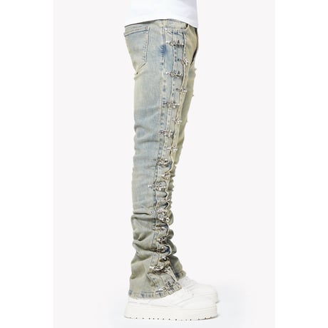 GUAPI Vintage Blue Aviation Clasp Denim (Vintage Blue)｜グアピ ヴィンテージブルー アビエーション クラスプ デニム（ヴィンテージブルー）