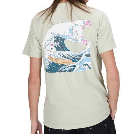 RIPNDIP Great Wave Tee (Sage)｜リップンディップ グレートウェーブ ティーシャツ（セージ）