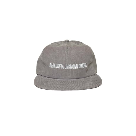 JOHN SOFIA Logo Corduroy Snapback (Gray/White)｜ジョンソフィア ロゴコーデュロイ スナップバック（グレー/ホワイト）