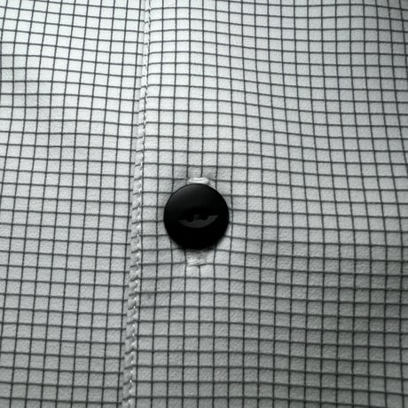 JOHN SOFIA Logo Squares LS Shirt (White)｜ジョンソフィア ロゴスクエアーズ ロングスリーブシャツ（ホワイト）