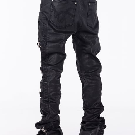 GUAPI All Black Cross Buckle Denim (ALL Black) | グアピ オールブラック クロスバックル デニム（オールブラック）