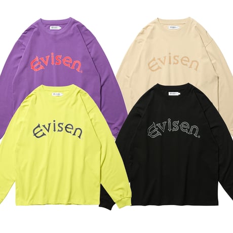 EVISEN ARCH LOGO LS TEE (Black) | エヴィセン アーチ ロゴ ロングスリーブ ティー（ブラック）