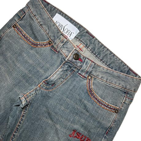 JOHN SOFIA Lowrise Flare Denim (Vintage Blue)｜ジョンソフィア ローライズ フレアデニム（ヴィンテージブルー）