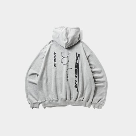 TIGHTBOOTH x SEEDA / ADRENALINE HOODIE (Gray)｜タイトブース × シーダ アドレナリン フーディー（グレー）