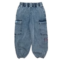 ADG Tagging Slam Dnm Cargo Pants (Blu)｜エーディージー タギング スラムデニム カーゴパンツ（ブルー）