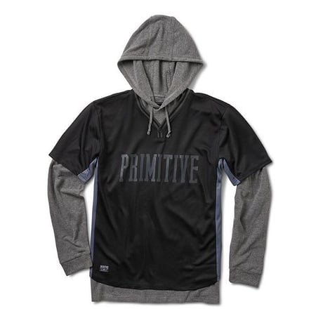 PRIMITIVE Two-Far Baseball Hood (Black, Burgundy)｜プリミティブ ツーファー ベースボール フード（ブラック/バーガンディ）